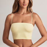 Modal Üksik Crop Top Sidrunishekk