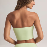 Modal Üksik Crop Top Salvei Roheline